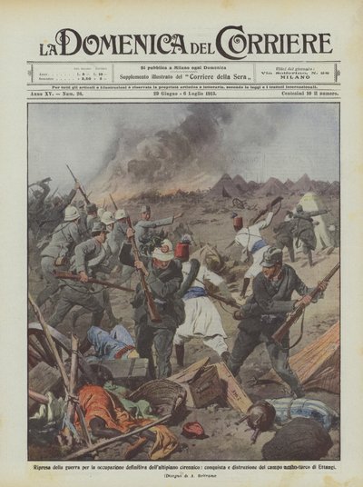 Resumption of the war for the definitive occupation of the Cyrenaic plateau by Achille Beltrame