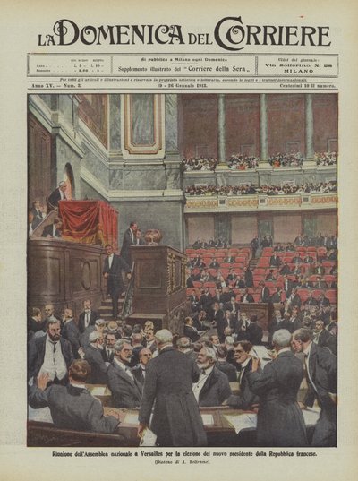 Meeting of the National Assembly in Versailles for the Election of the New President of the French Republic by Achille Beltrame