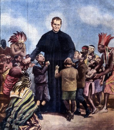 Saint John Bosco. Giovanni Bosco, also known as Don Bosco Italian Priest (1815-1888). Illustration of Achille Beltrame by Achille Beltrame