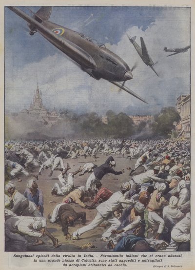 Bloody Episodes of the Revolt in India by Achille Beltrame