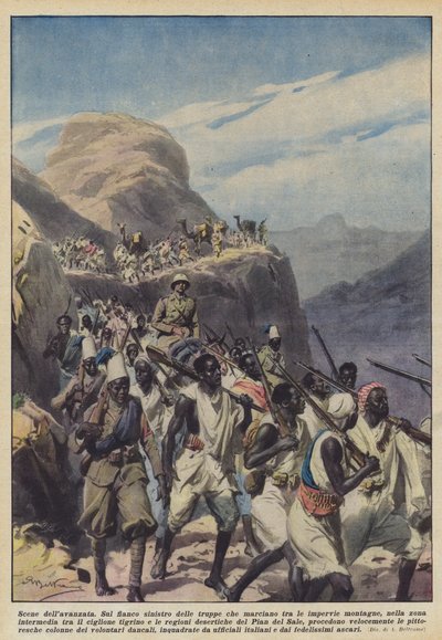 Scene of the Advance by Achille Beltrame