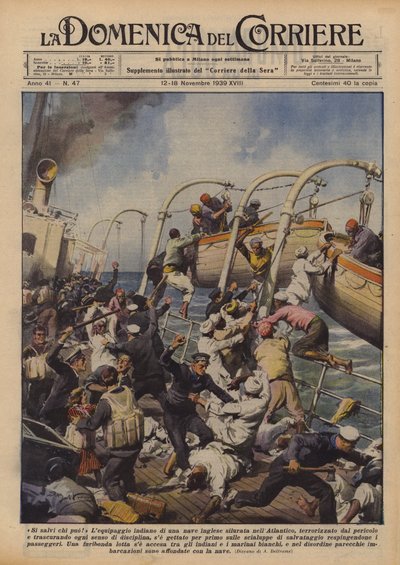 Every Man for Himself! by Achille Beltrame