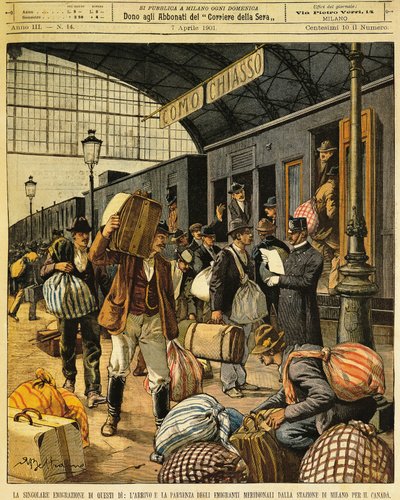 The Great Emigration: Arrivals and Departures of Southern Italian Emigrants to Canada by Achille Beltrame by Achille Beltrame