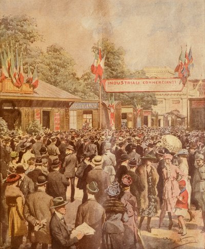 Trade Fair in Milan by Achille Beltrame