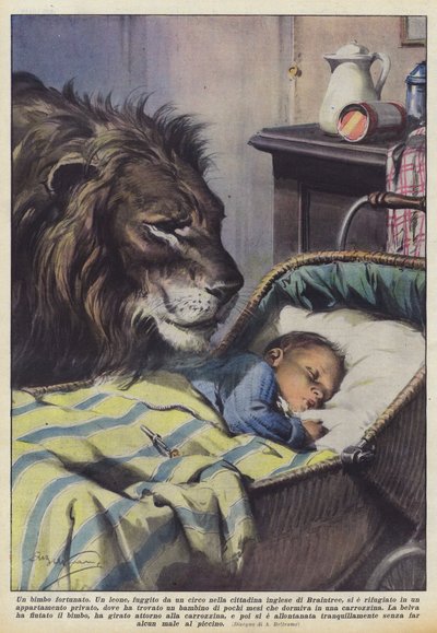 A lucky child by Achille Beltrame