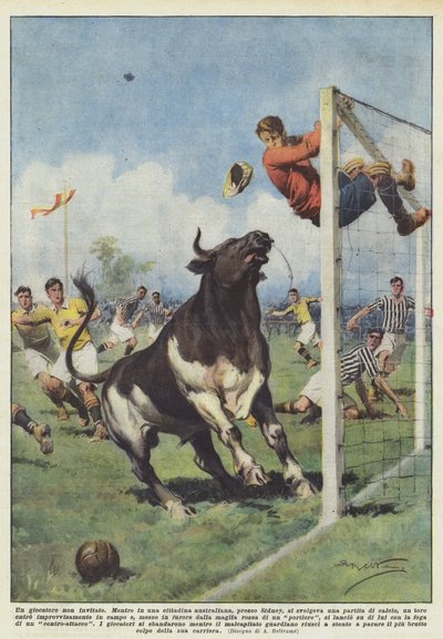 An Uninvited Player by Achille Beltrame