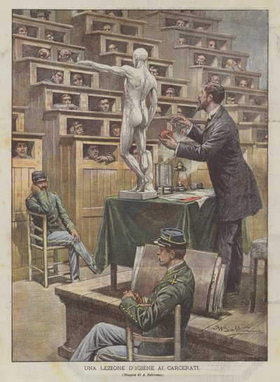 A Hygiene Lesson for Prisoners by Achille Beltrame