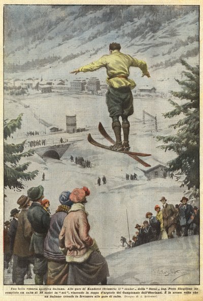 A Beautiful Italian Sports Victory by Achille Beltrame