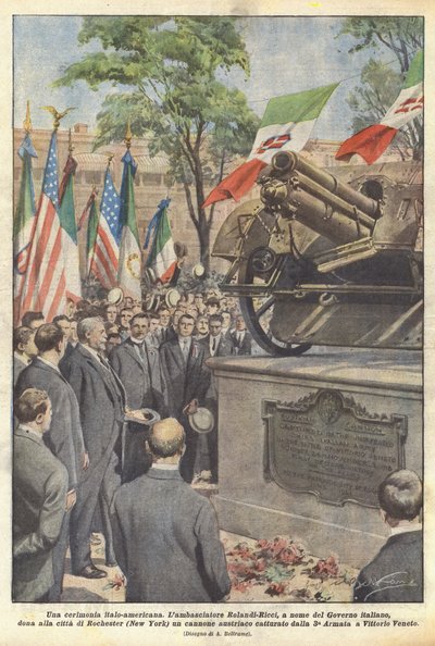 An Italo-American ceremony by Achille Beltrame
