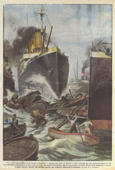 A catastrophic race by Achille Beltrame