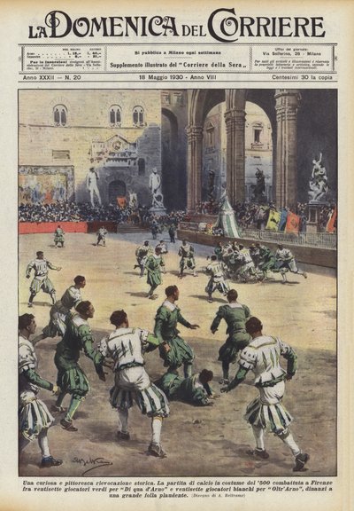 A curious and picturesque historical reenactment by Achille Beltrame
