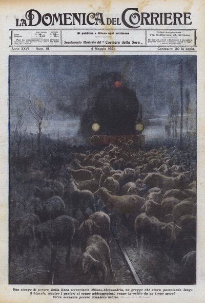 A sheep massacre by Achille Beltrame