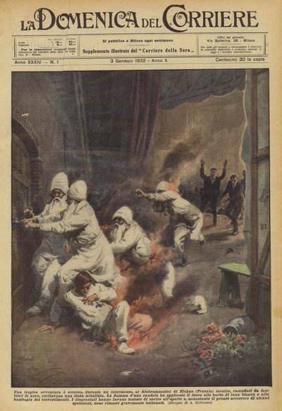 A Tragic Adventure Occurred During an Intermission to the Amateur Actors of Elohne by Achille Beltrame