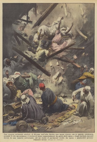 A Tragic Wedding Ceremony by Achille Beltrame