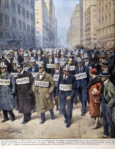 Unemployed in New York by Achille Beltrame