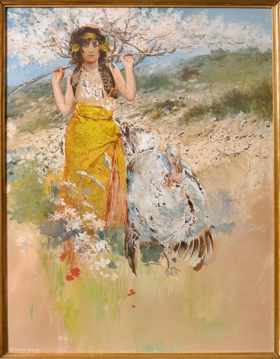 The Guardian of Turkeys by Achille Boschi