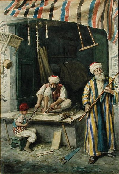 Arab Carpenters by Achille Buzzi