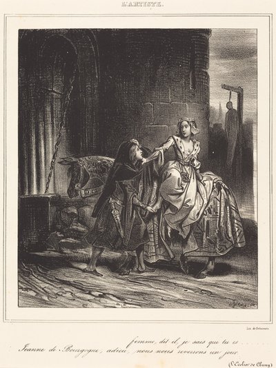 Joan of Burgundy by Achille Devéria