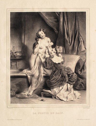 Leaving the Bath by Achille Devéria
