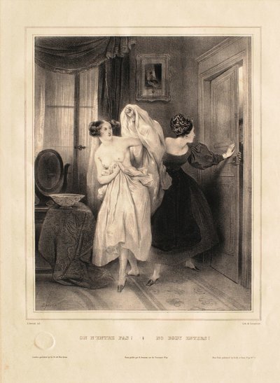 Nobody Enters! by Achille Devéria
