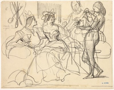 Study by Achille Devéria
