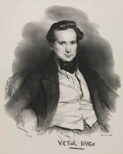 Victor Hugo, 1829 by Achille Devéria