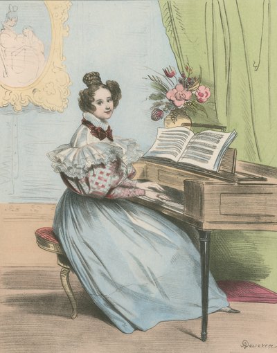 7 Heures du soir by Achille Devéria