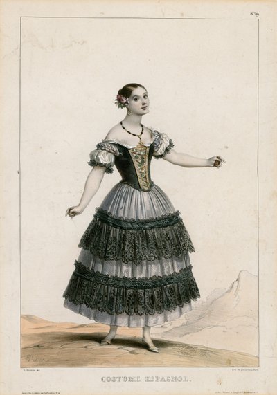 Spanish Costume by Achille Devéria