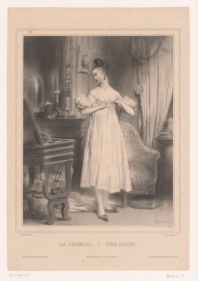 Young Woman in Her Undershirt (The Shirt) (Women