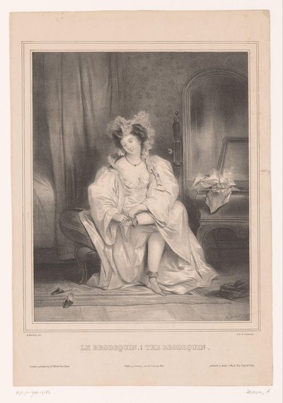 Young Woman Removing Brodequin (Women