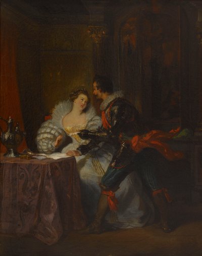 The Duke and Duchess of Guise, After Henry III and His Courts by Alexandre Dumas by Achille Devéria