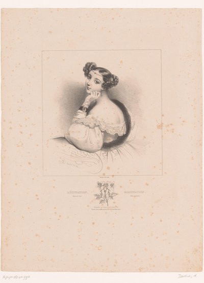 Pelargonium and Meditation by Achille Devéria