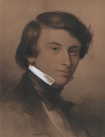 Portrait of Alfred-Victor, Comte de Vigny 1797-1863, ca 1825 by Achille Devéria