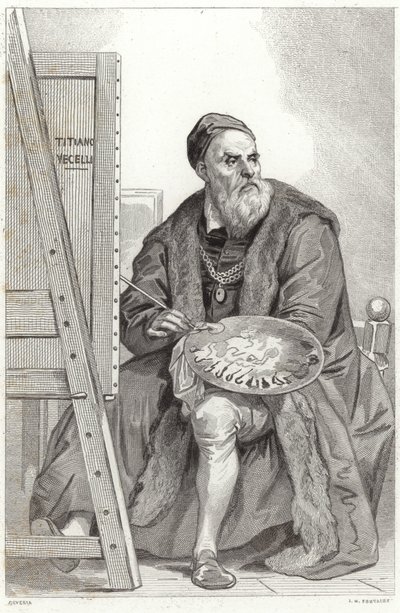 Portrait of Titian by Achille Devéria