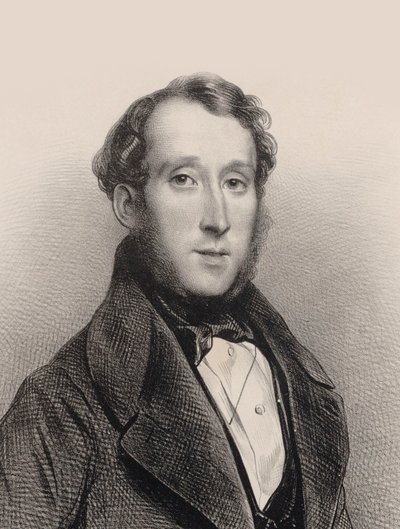 Portrait of Pianist and Composer George Alexander Osborne, 1850 by Achille Devéria