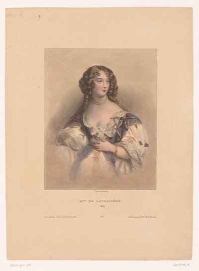 Portrait of Louise de La Vallière by Achille Devéria