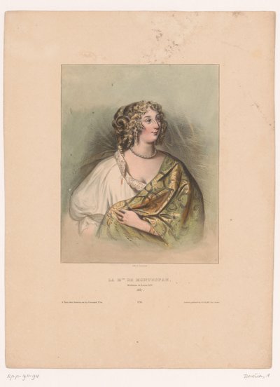 Portrait of Madame de Montespan by Achille Devéria