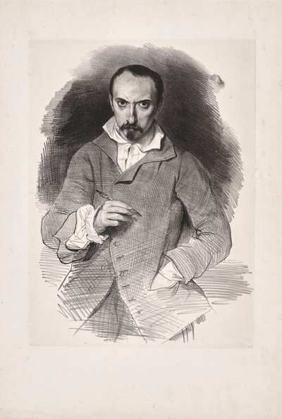 Self-Portrait, Second quarter of the 19th century by Achille Devéria