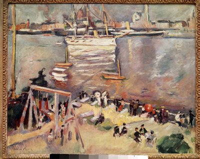 Entering a Corvette in the Port of Antwerp by Achille Emile Othon Friesz