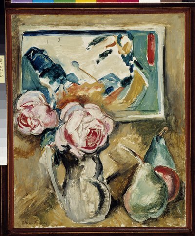 Fawn still life on the painting 
