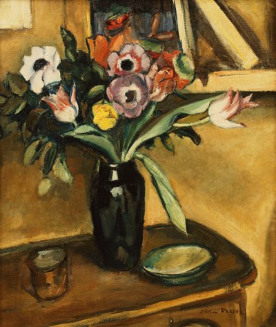 Flower Vase - Anemones and Tulips by Achille Emile Othon Friesz