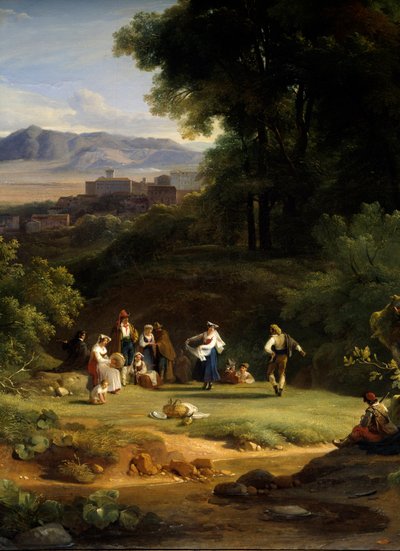 Landscape Inspired by the View of Frascati by Achille Etna Michallon