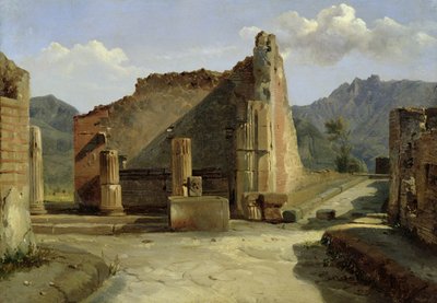The Forum of Pompeii by Achille Etna Michallon