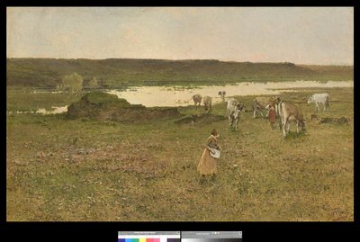 Pasture on the Valley by Achille Formis Befani