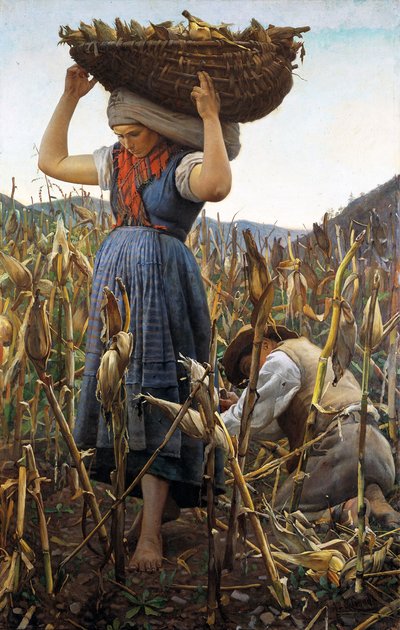 The Maize Harvest by Achille Glisenti