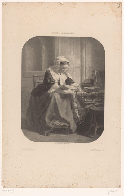 Reading Woman by Achille Isidore Gilbert