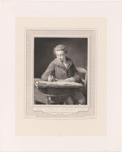 Portrait of Carle Vernet by Achille Jacquet