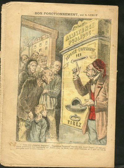 Illustration by Achille Lemot for the Cover of Le Pelerin - Good Functioning by Achille Lemot
