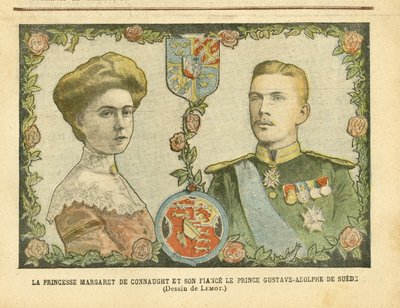 Princess Margaret of Connaught and Her Fiance Prince Gustave-Adolphe of Sweden - Monarchy, Medal, Foreign Sovereign, Sweden - De Connaught Margaret, Gustave IV Adolphe of Sweden by Achille Lemot