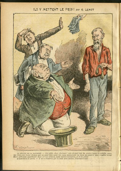 Illustration of Achille Lemot in Le Pelerin by Achille Lemot